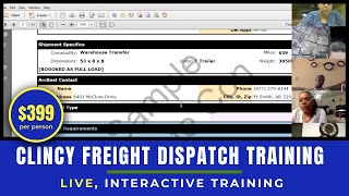 Load Tracking | Training Session | Clincy Freight Dispatch Training