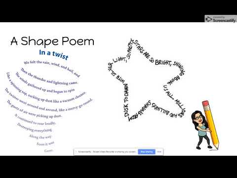How to write a shape poem