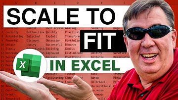 Excel - Scale Worksheet to Fit when Printing - Episode 1192