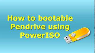 how to bootable pen drive using poweriso for windows ( 7/8/8.1/10)