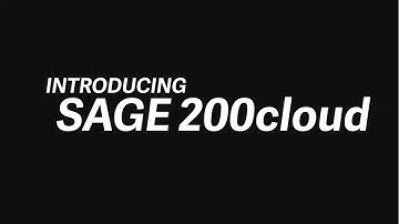 Sage 200 Cloud Intro