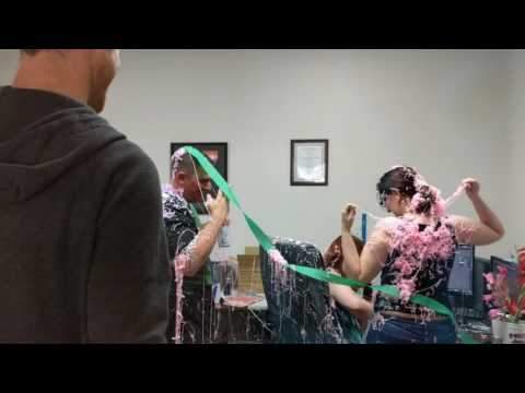 Silly stringed to death at work
