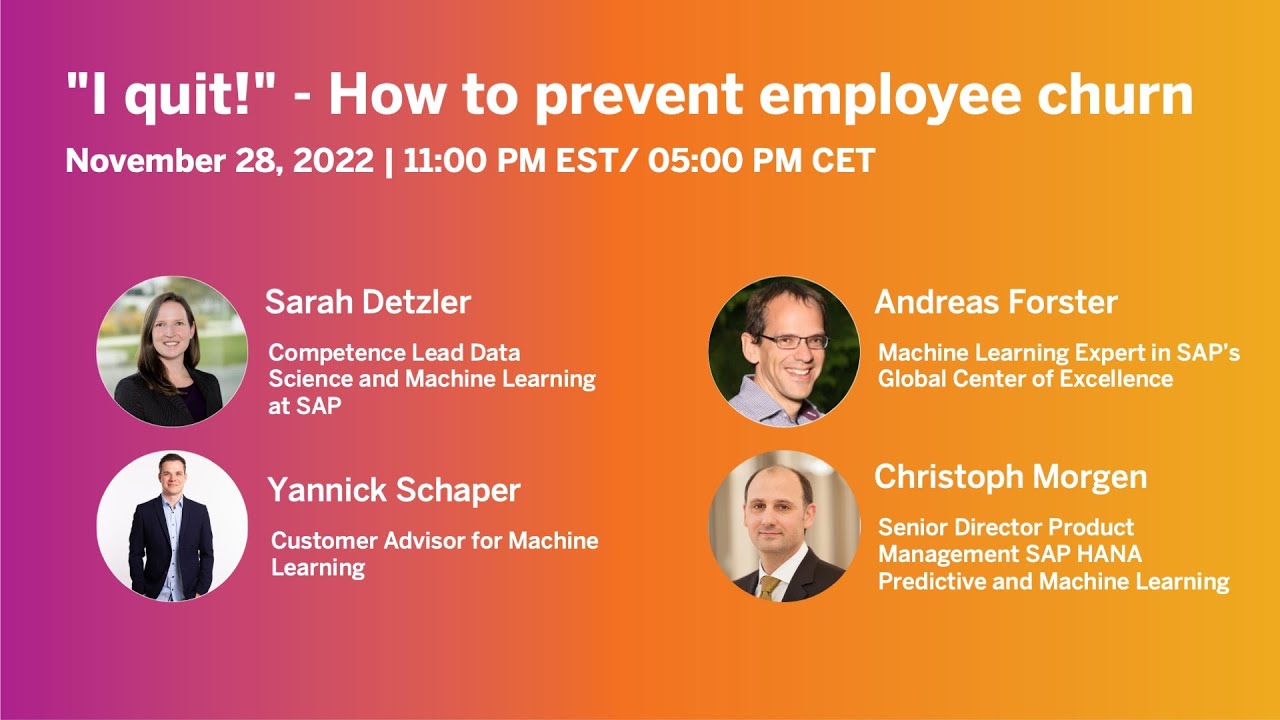 "I quit!" - How to prevent employee churn | SAP Community Call