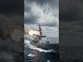 Incoming Cruise Missile Near USS Destroyer