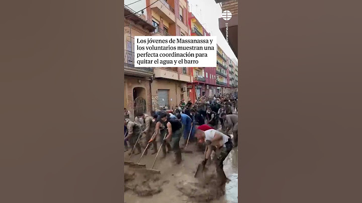 La imagen viral de la coordinación entre vecinos y voluntarios en Massanassa #dana #valencia