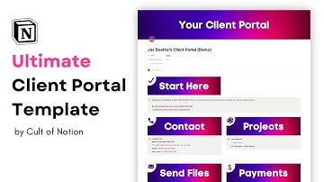 Ultimate Client Portal Notion Template Promo || 2023