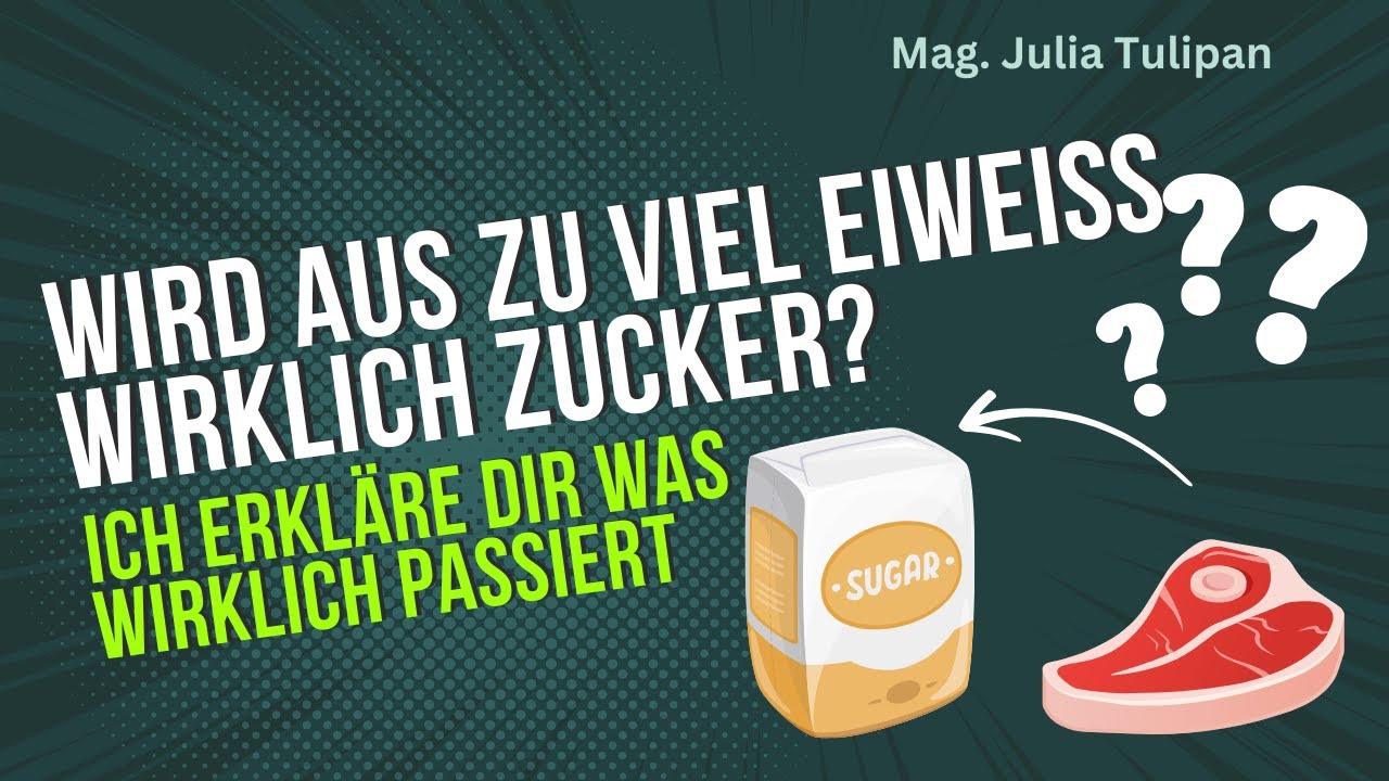 Wird aus zu viel Eiweiß Zucker?