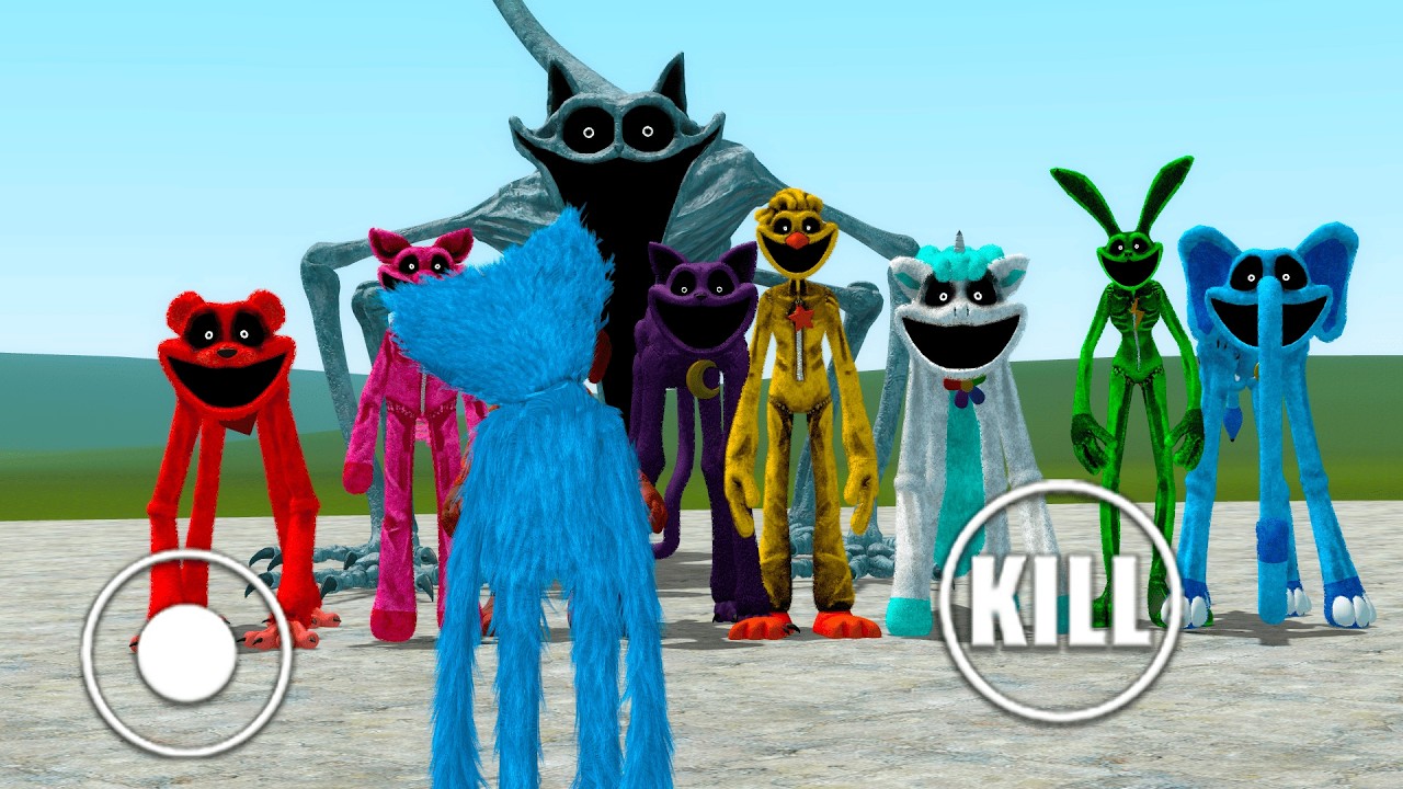 Huggy Wuggy vs All Big Smiling Critters from Poppy Playtime | Garry's Mod