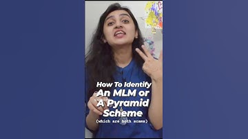 Identify an MLM or a Pyramid Scheme | Get Rich Quick | Scam or Scheme? | Earn Money Online