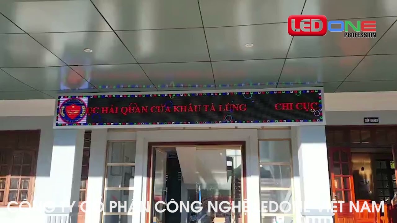 Thi Công Màn Hình LED P10 ngoài trời Tại UBND Huyện Tà Lùng  