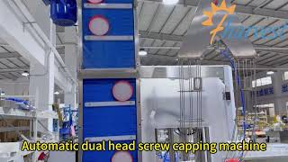 Automatic dual head screw capping machine, gripper capping machine