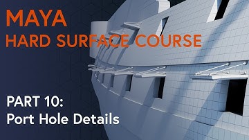 Part 10: Making Hatches - Maya Hard Surface Modelling Course (Sailing Ship 3D Course)