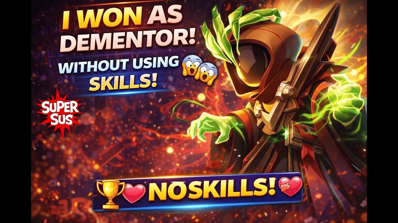 Won as Dementor Without Using Any  Dementor Skills 😱 | Super Sus