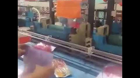 Máy cắt lạnh dán nóng túi nilon có in màu 2 line độc lập.