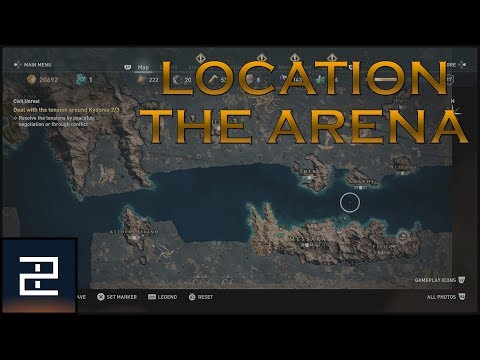 Video: Waar is die arena in Assassin's Creed-odyssee?