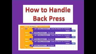 Celebrity 3. How to Handle Back Press Button in Kodular App Profile