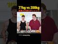 77kg vs 200kg 食事入れ替えチャレンジ