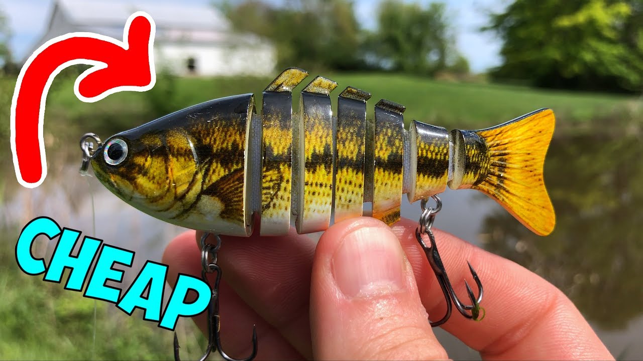 Watch CHEAPEST Small Swimbait = GIANT Bass!!! Video on