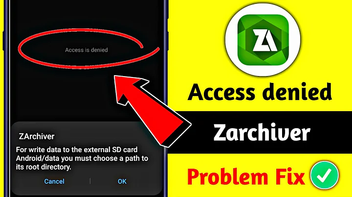 How to Fix Access Denied in Zarchiver (2025) | Android 11, 12 13, 14 and more...problem solved