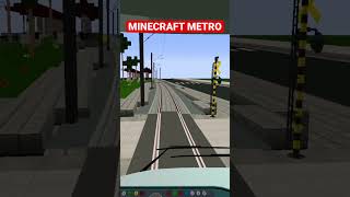 Minecraft Metro arriving at station #train #cabview #gaming #metro#subway #minecraft #minecrafttrain screenshot 5