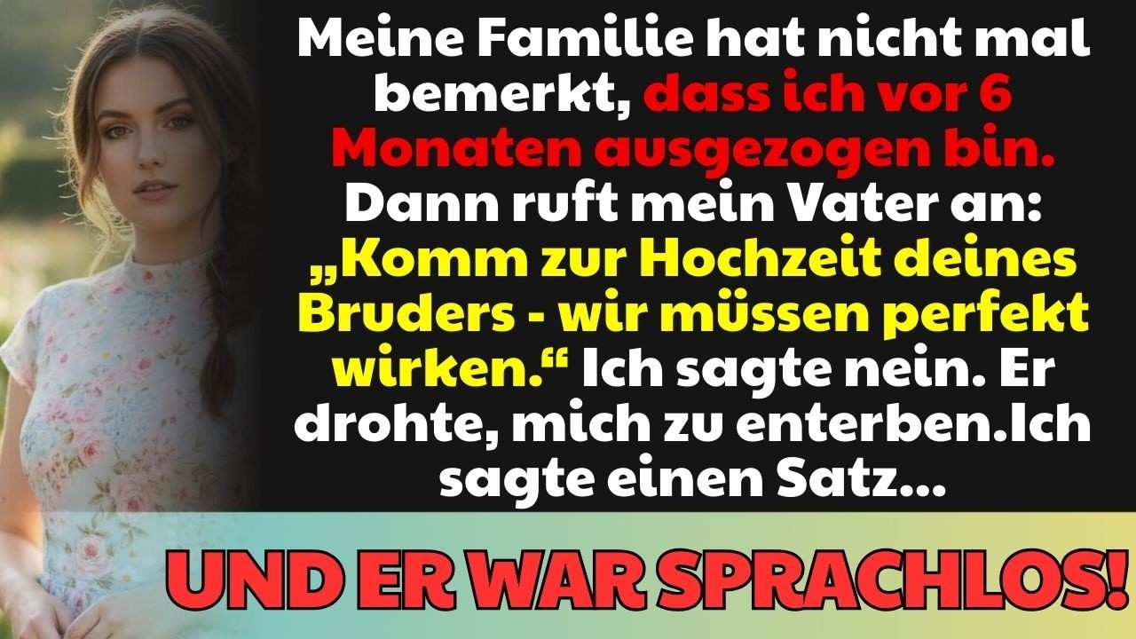 Meine Familie bemerkte nicht, dass ich weg bin – und jetzt soll ich zur Hochzeit kommen!