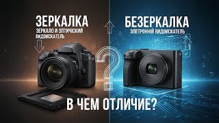картинка: Чем отличается Зеркалка от Беззеркалки