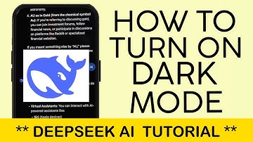 How to Turn On Dark Mode on DeepSeek AI Assistant on iPhone 2025