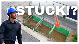 Downtown Louisville Ground + Weather Made The Shoring Panel Removal Almost Impossible!