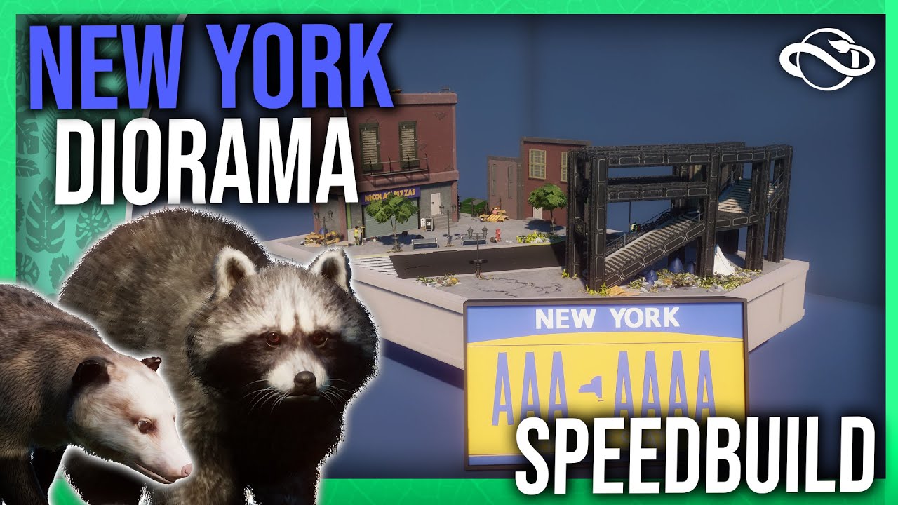 🚕 Диорама «НЬЮ-ЙОРК»! — Planet Zoo Speedbuild
