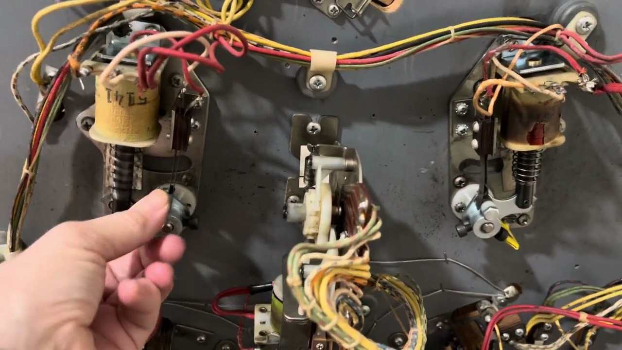 Flipper coil fried on a 1974 Bally Sky Kings EM pinball machine