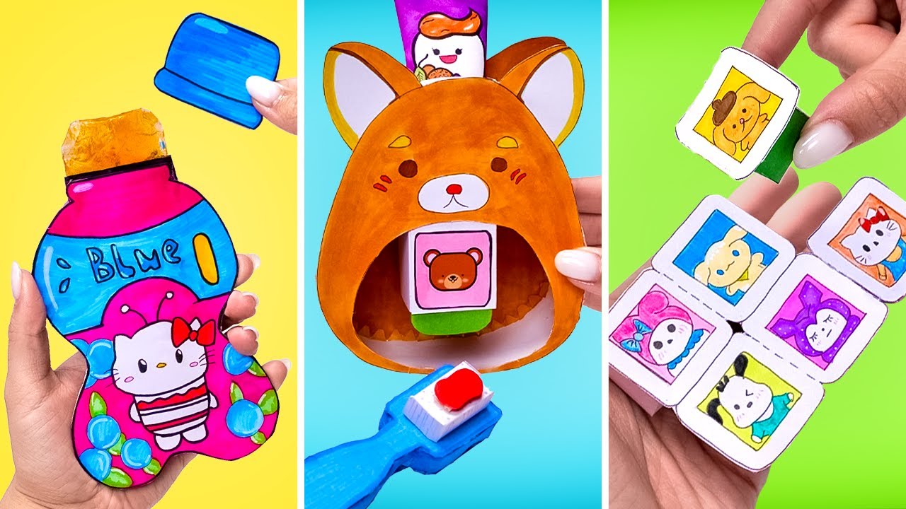 MAKE Your Own AMAZING Paper Toys 💜🚀 DIY Ideas for Kids by Slick Slime
