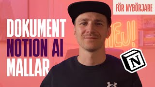 Anteckningar och dokument i Notion – med mallar & AI! (För nybörjare) screenshot 4