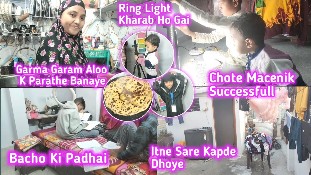 Ring Light Kharab Ho Gayi | Kitchen Life & Aaloo Paratha😋 Zoie Hamza Vlogs 