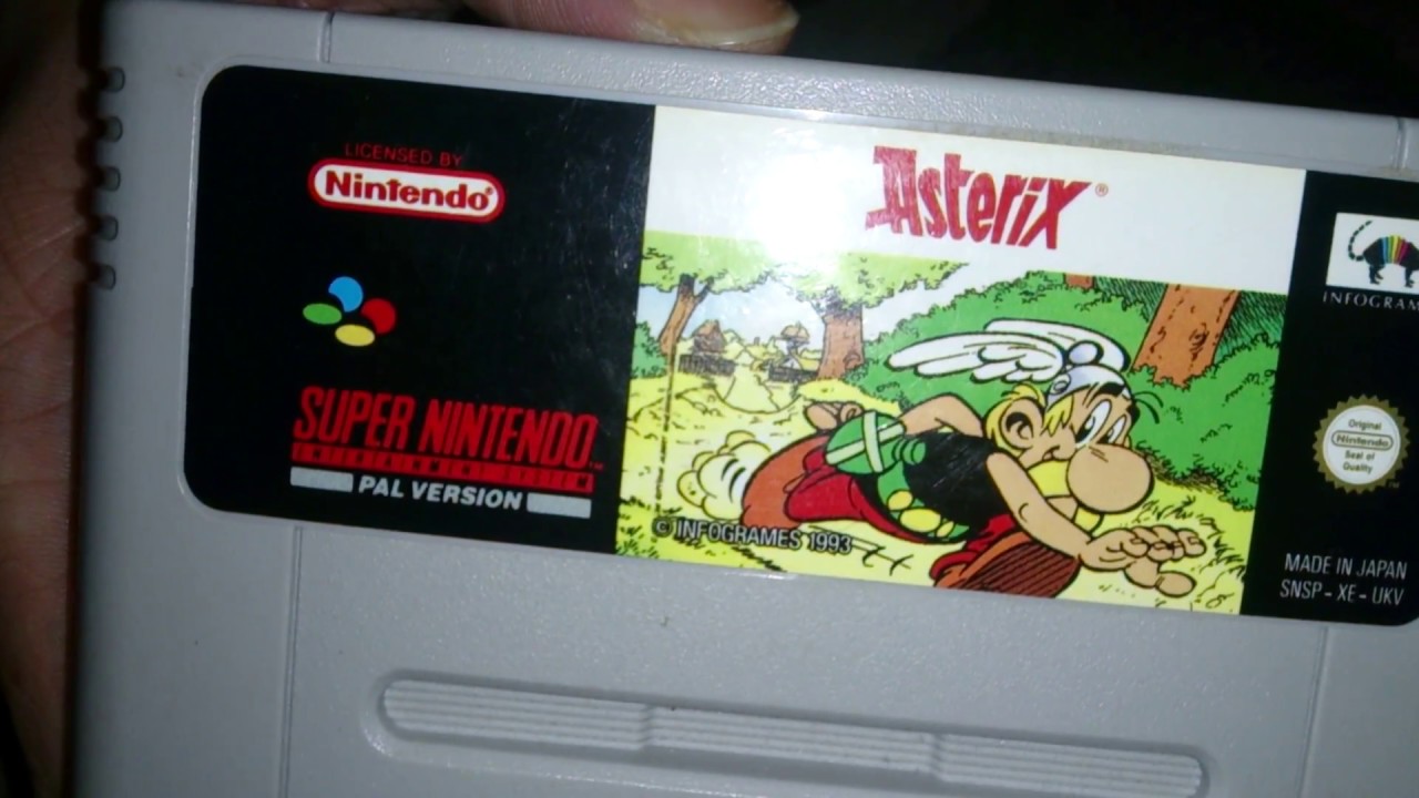 Nostalgamer Unboxing Asterix On Super Nintendo Entertainment System PAL