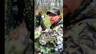 4 Turkeys Came Looking for a FIGHT 🥊😱 #shorts #hunting