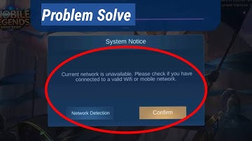 Current Network Is Unavailable Fix Problem on Mobile Legends | mobile legends Network Unavailable