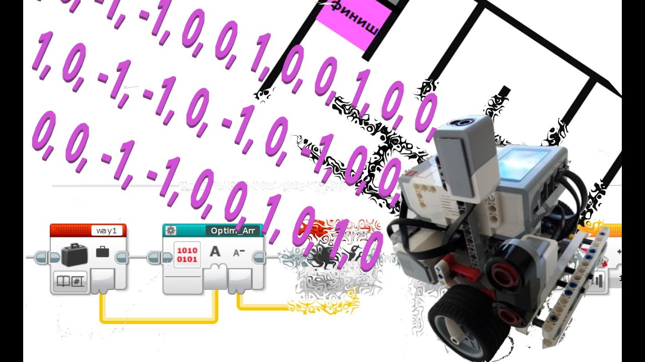 Учим LEGO робот проходить лабиринт