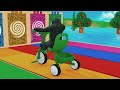 Long Slide Game with Cow Elephant Gorilla Hippopotamus Tiger 3d Animal Game Funny 3d Animals