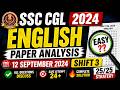 SSC CGL 2024 Tier-I Official Paper (Held On: 12 Sept, 2024 Shift 3) #sscenglish #vocabulary #ssccgl