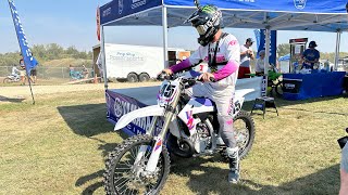 Damon Bradshaw Cruising Around on a 2024 Yz 250 at Rumble At Oak Ridge 2023