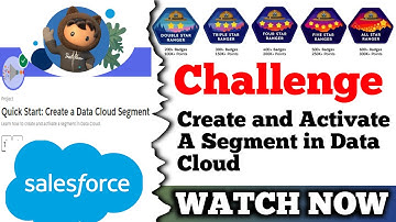 Create and Activate a Segment in Data Cloud || Quick Start Create a Data Cloud Segment || Salesforce
