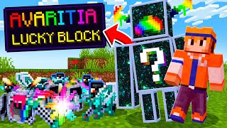 Zerando Minecraft Mas Mobs Dropam Lucky Block de Avaritia