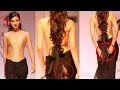 Bigg boss 7 contestant gauhar khan shows her butt  wardrobe malfunction