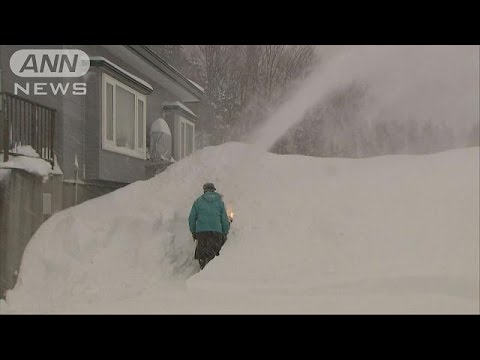 寒波到来で列島大荒れ　北海道は記録的な積雪に(16/01/21)