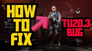 THE DIVISION 2 // HOW TO TEMPORARILY FIX BROKEN PERMA-DEATH UPDATE! // A SMALL WORK AROUND TU20.3