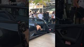 🔥Hot Girl Arrives With Huracan Spyder