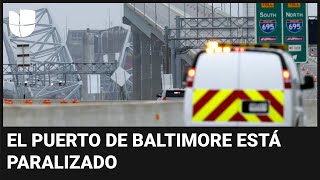 Los efectos del colapso del puente de Baltimore: el puerto de esa ciudad está paralizado