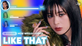 [AI COVER]how would KATSEYE sing Like That by BABYMONSTER(Line Distribution   Lyrics Karaoke) YM