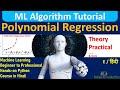 Polynomial Regression in python in Hindi Detail Explanation | Machine Learning Algorithm Tutorial