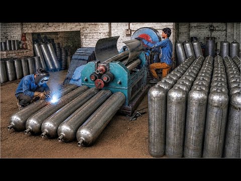 How LPG Gas Cylinders Are Made - Amazing Manufacturing Process of LPG Gas Cylinders |